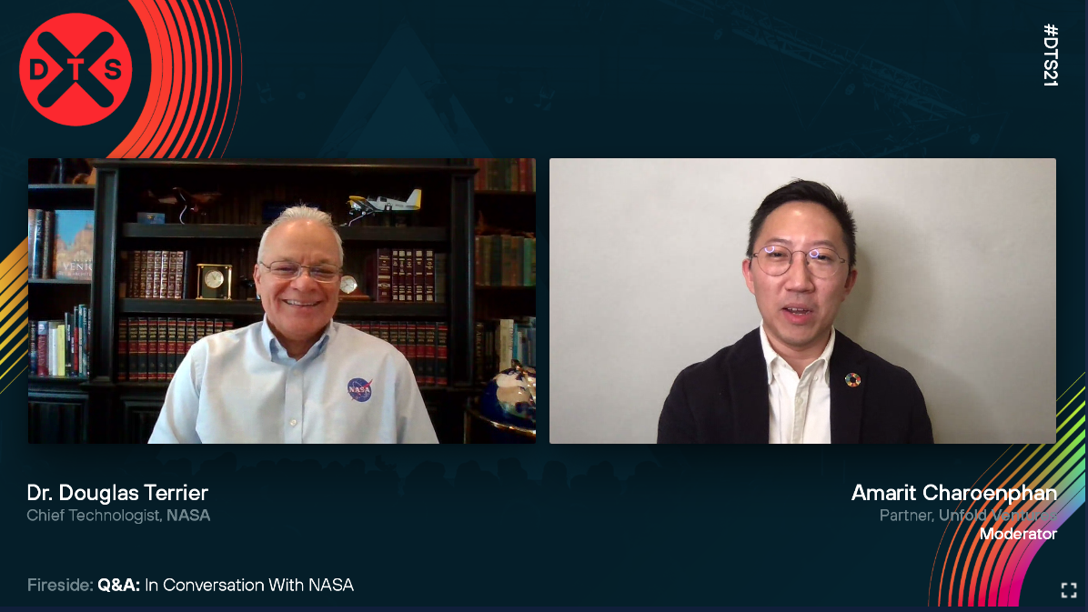 Video conference call: conversation with NASA