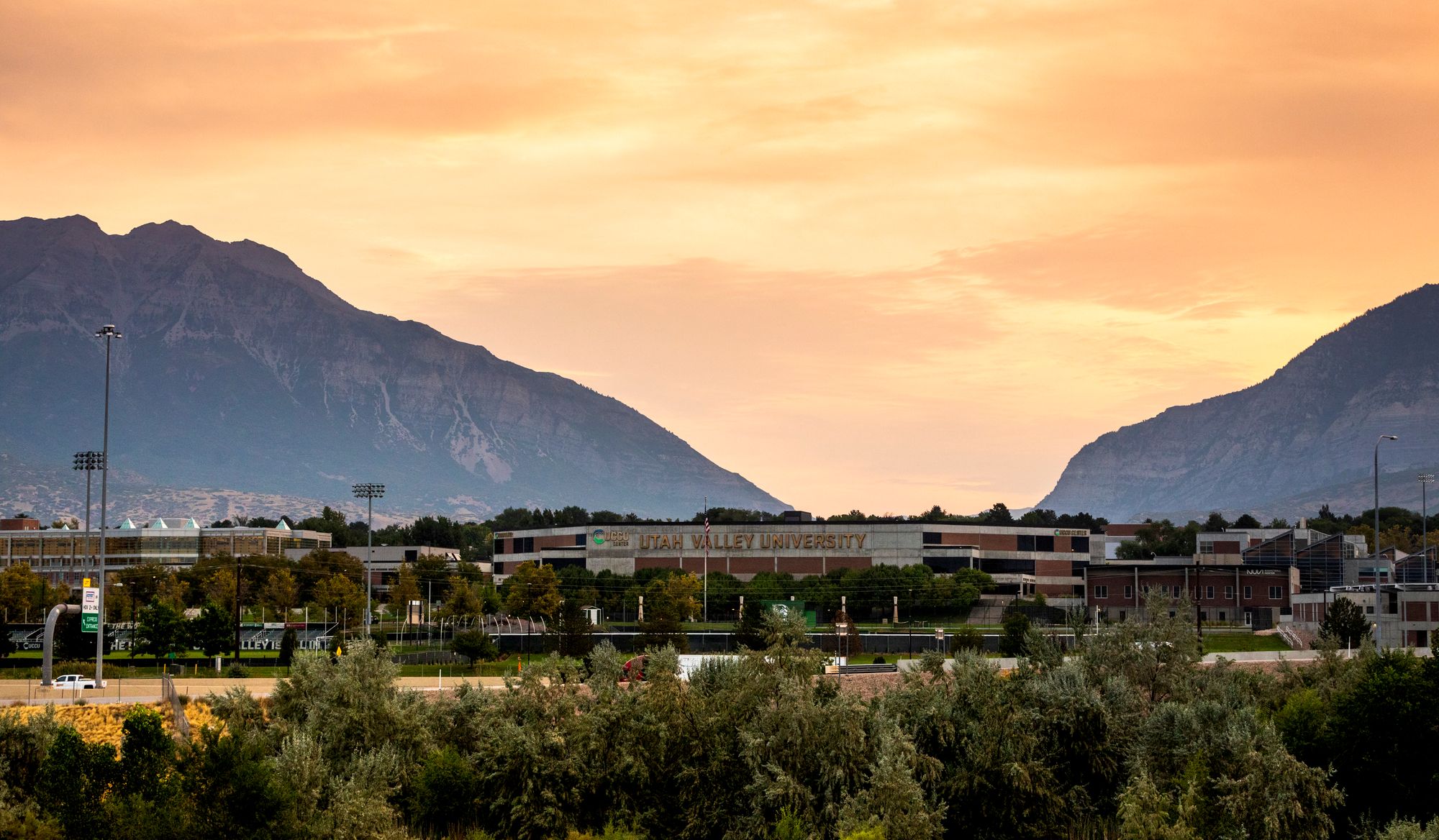 Landscape with  Utah Valley University