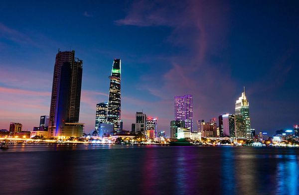 Ho Chi Minh City night view